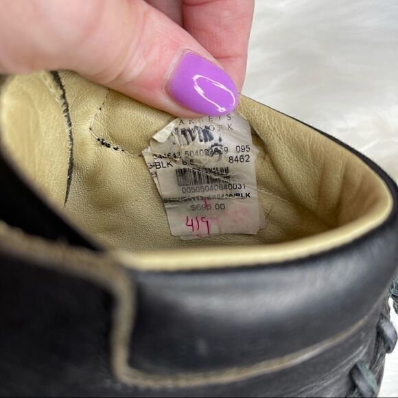 Maison Martin Margiela High Top Leather Lace Up Sneakers 36.5 - Picture 6 of 12